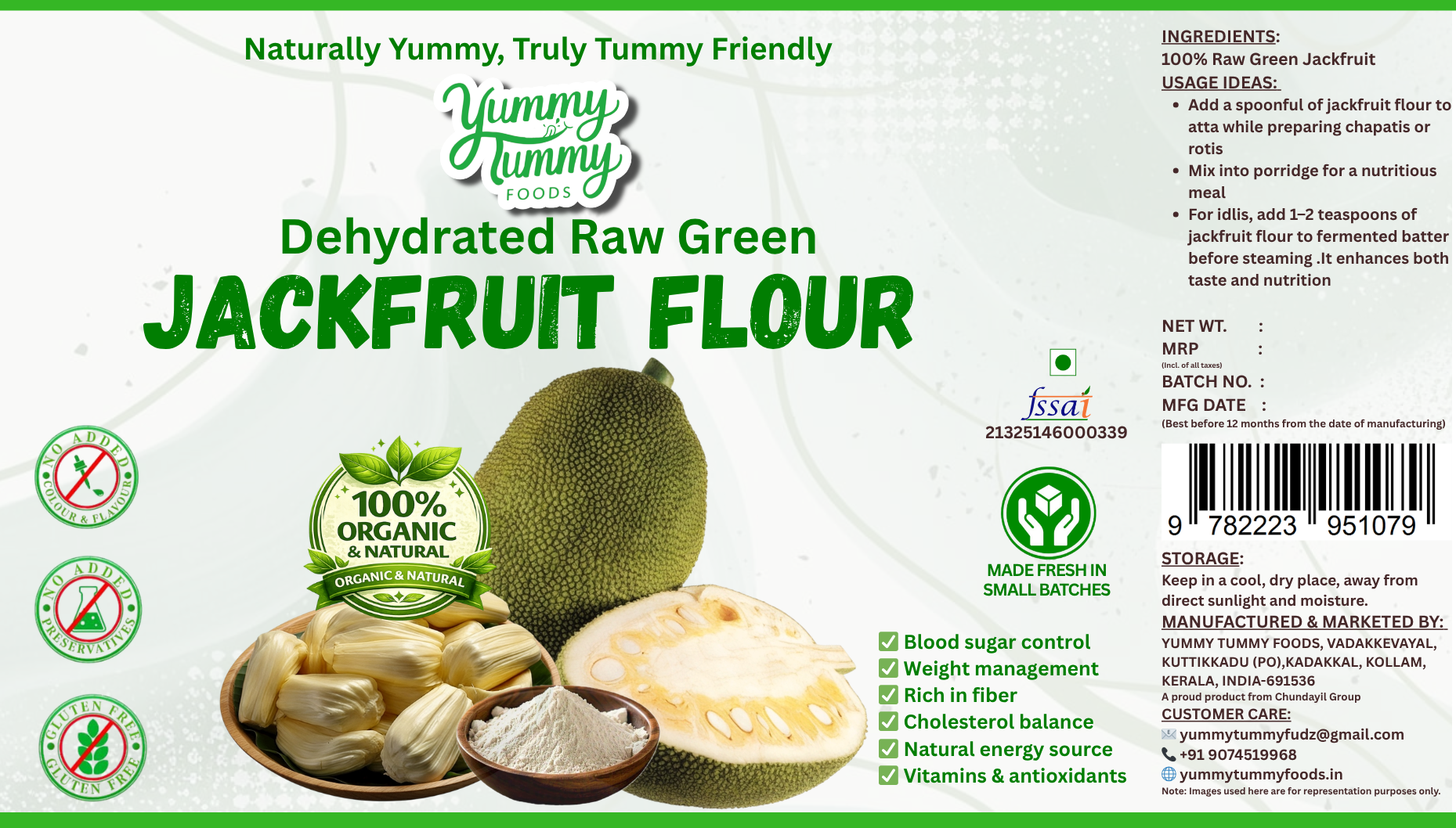 Jackfruit Powder / Raw Green Jackfruit Flour - Image 3