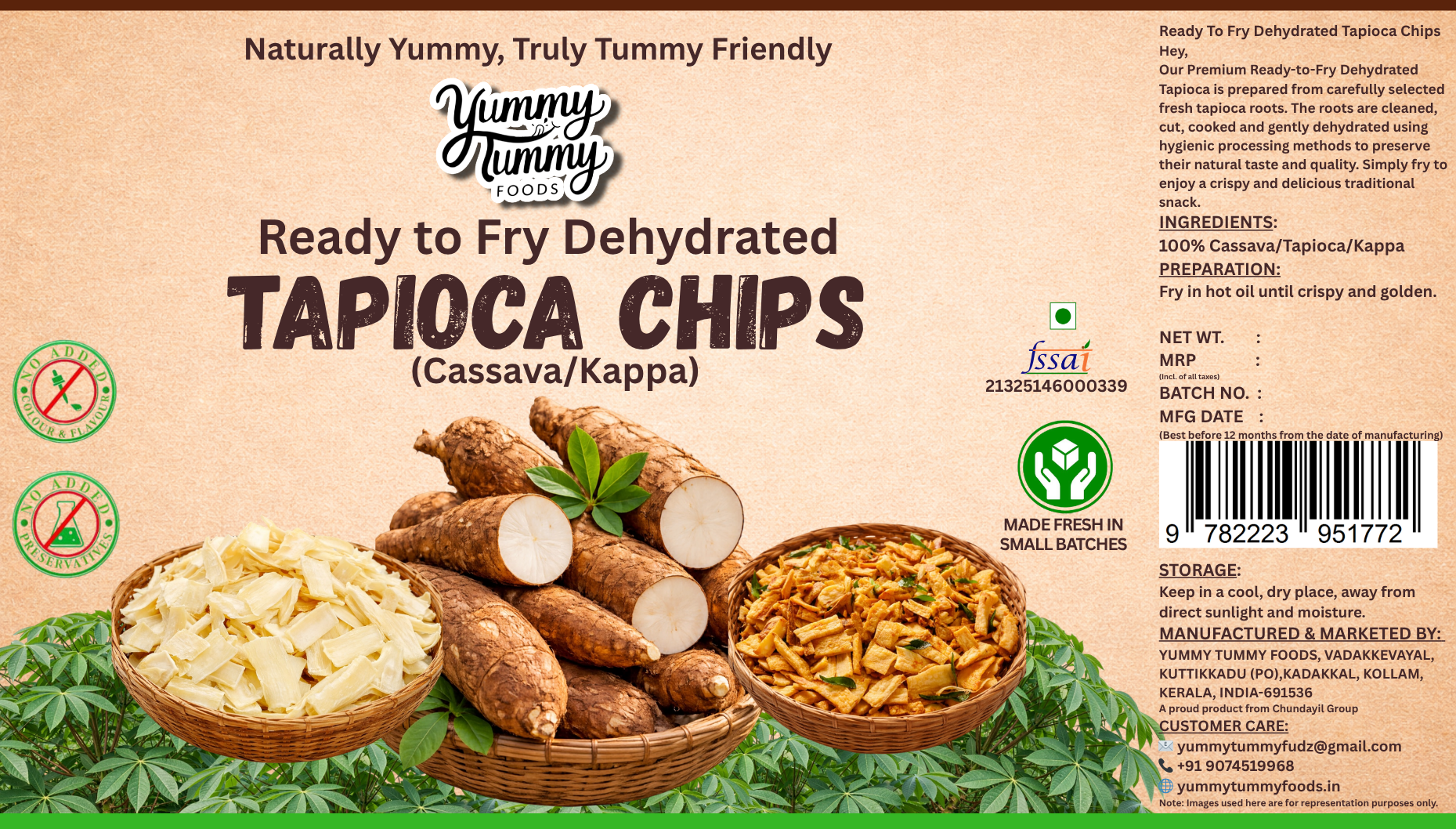 Premium Ready-to-Fry Dehydrated Tapioca - Image 2